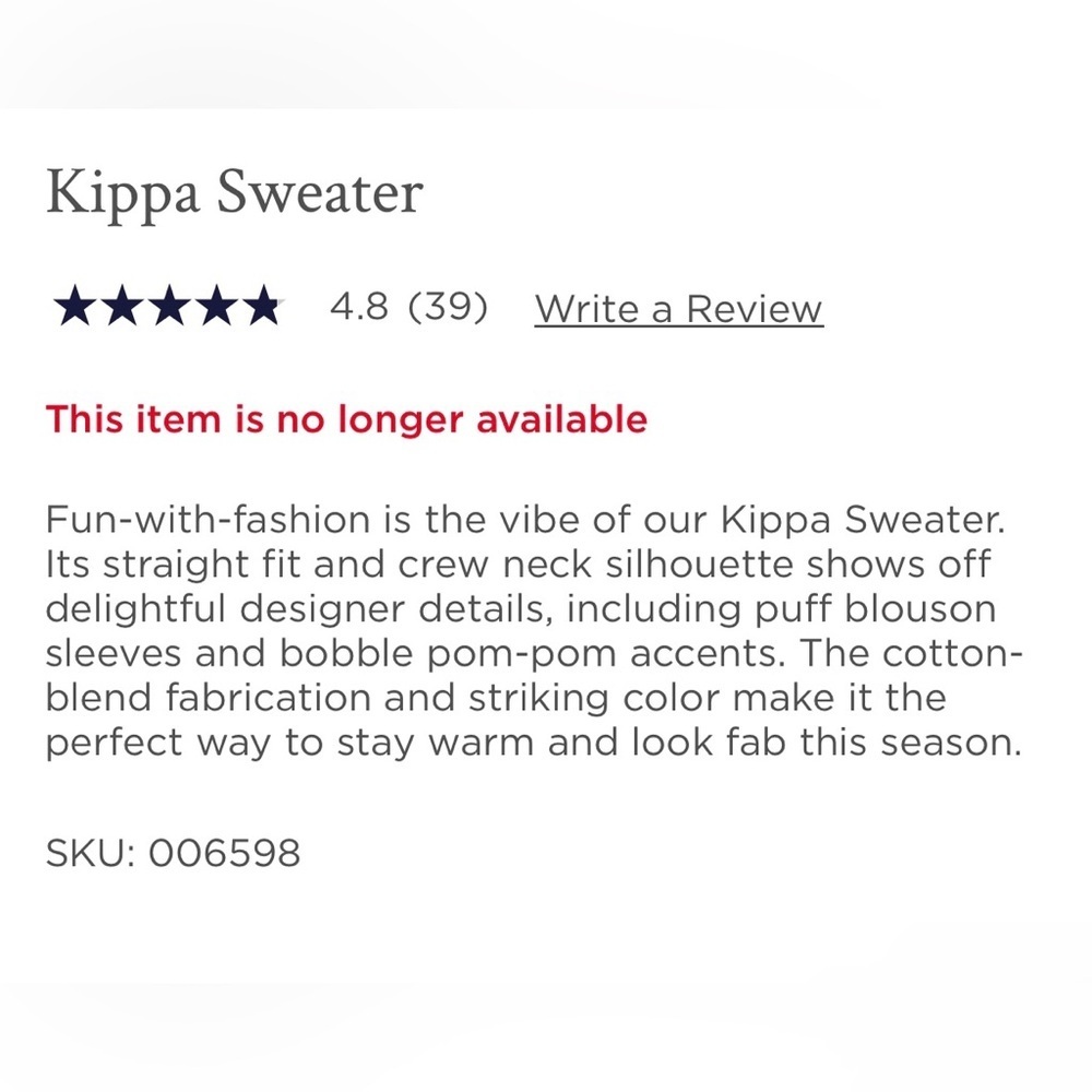 Lilly Pulitzer Kippa Sweater Blue Flare Pom Pom Small NEW WITH TAGS - Picture 7 of 10
